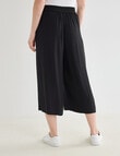 Whistle Viscose Culotte Pant, Black product photo View 02 S