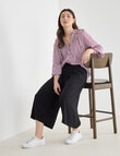 Whistle Viscose Culotte Pant, Black product photo View 06 S