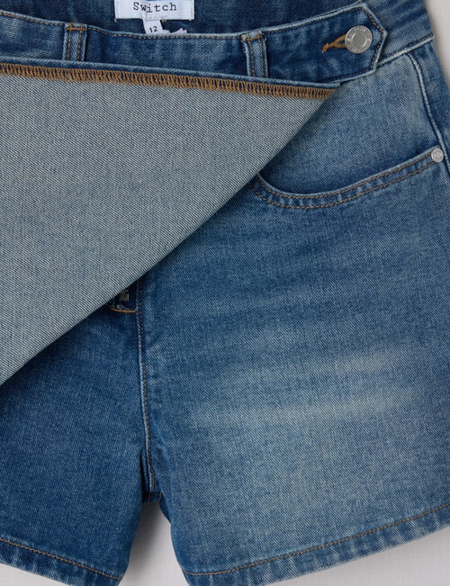 Switch Mia Denim Skort, Washed Blue product photo View 03 L