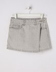 Switch Mia Denim Skort, Light Grey product photo