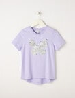 Mac & Ellie Flip Sequin Butterfly Short Sleeve Tee, Lilac product photo View 02 S