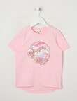 Mac & Ellie Sequin Unicorn Short Sleeve Tee, Light Pink product photo View 04 S