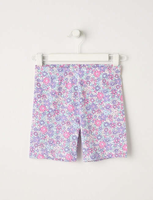 Mac & Ellie Ditsy Floral Bike Short, Vanilla product photo