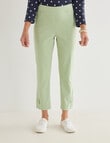 Ella J Straight Leg 7/8th Pant, Lime product photo