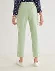Ella J Straight Leg 7/8th Pant, Lime product photo View 02 S