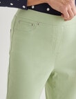 Ella J Straight Leg 7/8th Pant, Lime product photo View 04 S