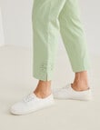 Ella J Straight Leg 7/8th Pant, Lime product photo View 05 S