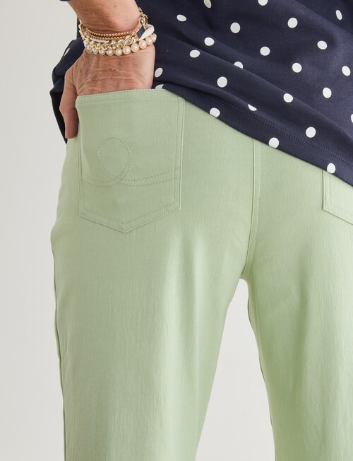 Ella J Straight Leg 7/8th Pant, Lime product photo View 06 L