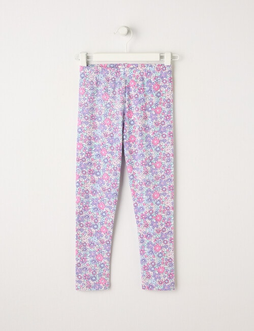 Mac & Ellie Ditsy Floral Full Length Legging, Vanilla product photo