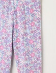 Mac & Ellie Ditsy Floral Full Length Legging, Vanilla product photo View 02 S