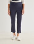 Ella J Straight Leg 7/8th Pant, Navy product photo