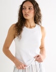 Mineral Sleep Tank, White product photo