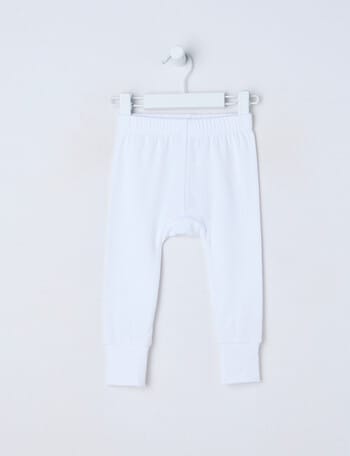Teeny Weeny Rib Fashion Pant, White product photo