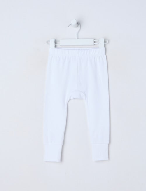 Teeny Weeny Rib Fashion Pant, White product photo
