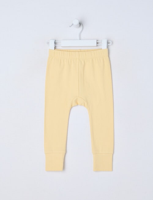 Teeny Weeny Rib Fashion Essentials Pant, Yellow product photo View 02 L