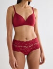 Lyric Wirefree Bra, Cherry Red, A-D product photo View 04 S