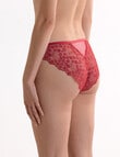 Lyric Marlene Lace Bikini Brief, Cherry Red product photo View 02 S