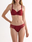 Lyric Marlene Lace Bikini Brief, Cherry Red product photo View 03 S