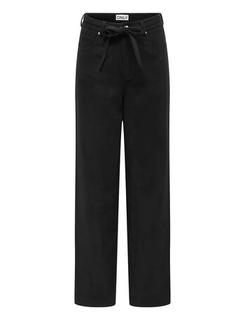 ONLY Bleecker Faux Suede Pant, Black product photo