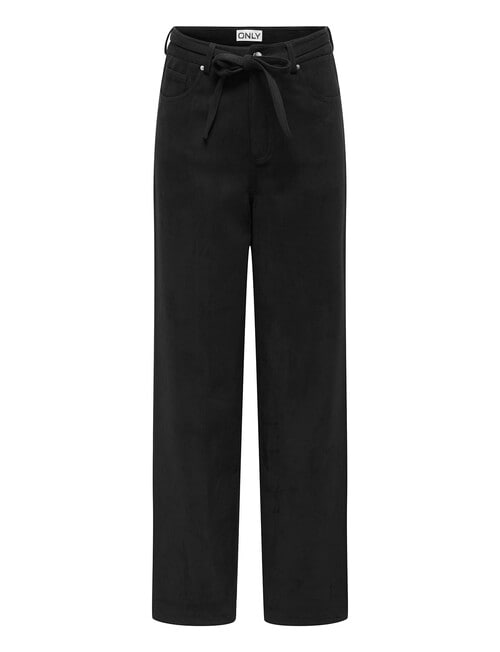 ONLY Bleecker Faux Suede Pant, Black product photo