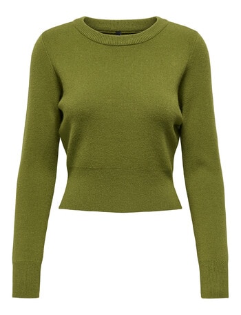 ONLY Ibi Fitted Knit Jumper, Peat Moss product photo