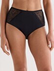 Lyric Amber Lace Trim Full Brief, Black product photo