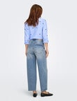 ONLY Frankie Barrel Jean, Medium Blue Denim product photo View 02 S