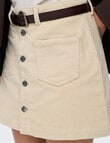 ONLY Amazing Global Cord Skirt, Oatmeal product photo View 03 S