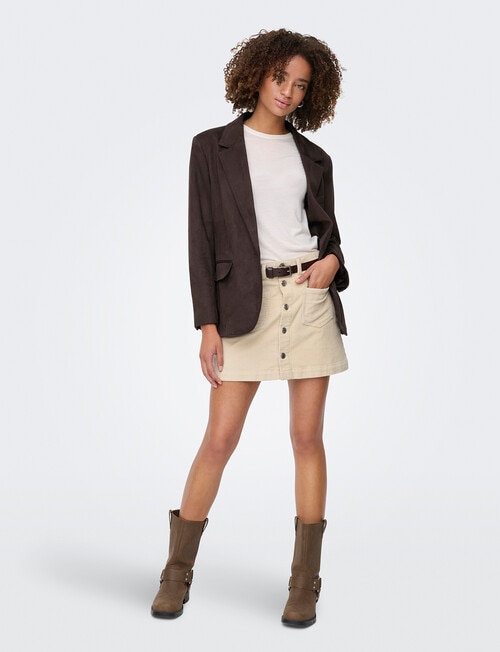 ONLY Amazing Global Cord Skirt, Oatmeal product photo View 04 L
