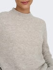 ONLY Camilla Knit Jumper Pumice, Pumice Stone Melange product photo View 03 S