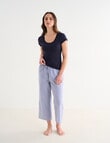 Zest Sleep Scoopneck Tee, Navy product photo View 03 S