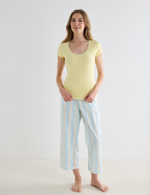 Zest Sleep Scoopneck Tee, Lemon product photo View 03 L