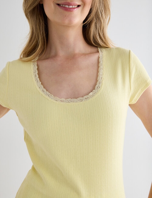 Zest Sleep Scoopneck Tee, Lemon product photo View 04 L
