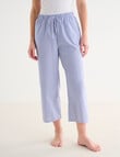 Zest Sleep Cropped Pant, Navy Stripe product photo