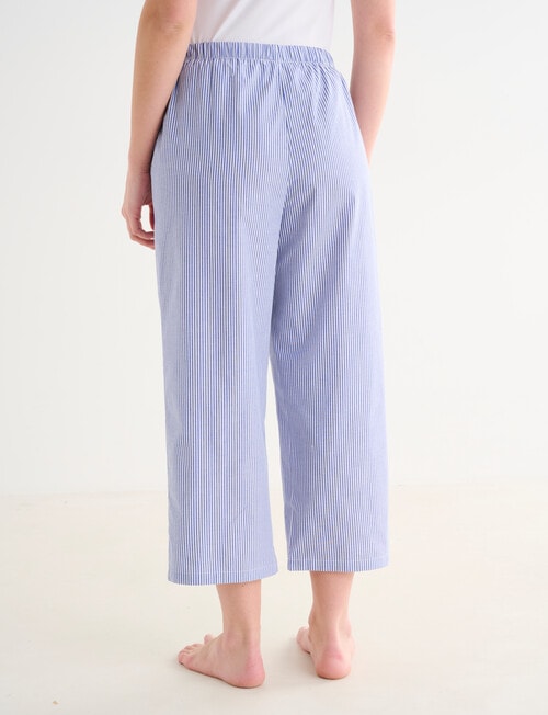 Zest Sleep Cropped Pant, Navy Stripe product photo View 02 L
