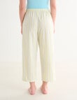 Zest Sleep Cropped Pant, Lemon Stripe product photo View 02 S