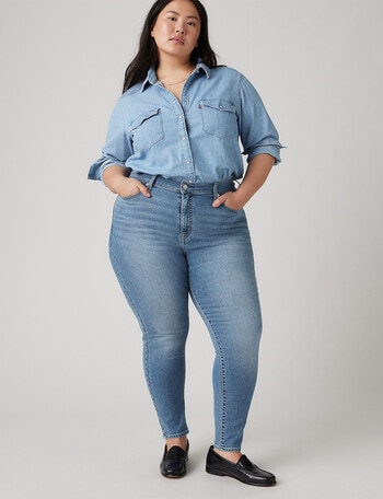 Levis 721 PL Hi-Rise Skinny Jean , Eternal Indigo Mid product photo