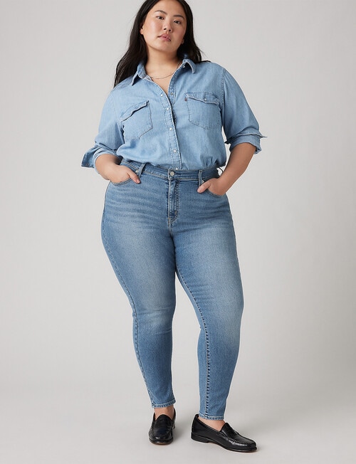 Levis 721 PL Hi-Rise Skinny Jean , Eternal Indigo Mid product photo
