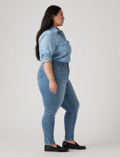 Levis 721 PL Hi-Rise Skinny Jean , Eternal Indigo Mid product photo View 03 L