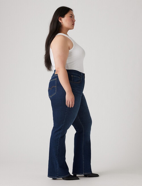 Levis 725 PL HR Bootcut Jean, Eternal Indigo Dark product photo View 03 L