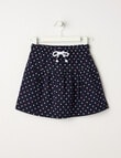 Mac & Ellie Spots Knit Skort, Navy product photo