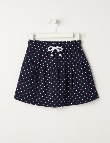Mac & Ellie Spots Knit Skort, Navy product photo