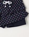 Mac & Ellie Spots Knit Skort, Navy product photo View 02 S