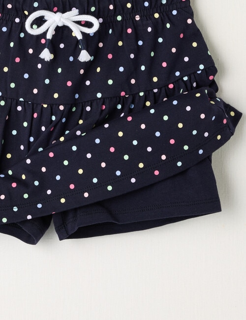 Mac & Ellie Spots Knit Skort, Navy product photo View 02 L