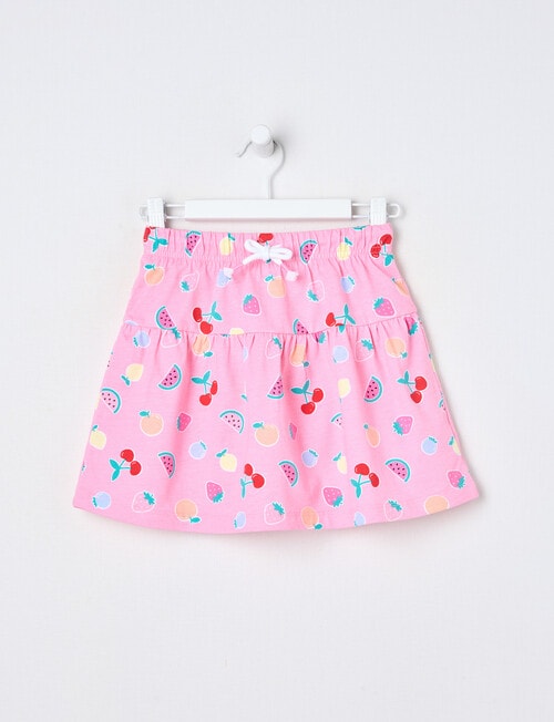 Mac & Ellie Fun Fruit Knit Skort, Pink Sugar product photo