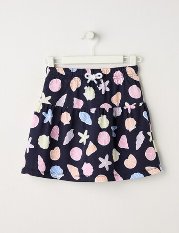 Mac & Ellie Shells Knit Skort, Navy product photo