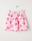 Mac & Ellie Bow Cherries Knit Skort, Pink Sugar product photo