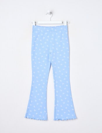 Mac & Ellie Butterflies Rib Flare Legging, Cornflower product photo