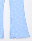 Mac & Ellie Butterflies Rib Flare Legging, Cornflower product photo View 02 S