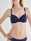 Acapella Hazel Contour Bra, Dark Navy, B-DD product photo